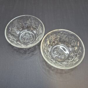 Set of 2 Princess House Fantasia 5-1/4 inch Coupe Soup Cereal Bowl Set